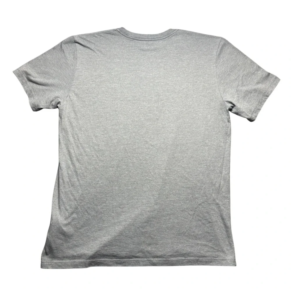 The North Face T-Shirt Mens M Grey Circular Design Logo Graphic Short Sleeve Tee